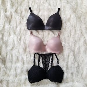 Set of 3 Victoria's Secret Bras 34D